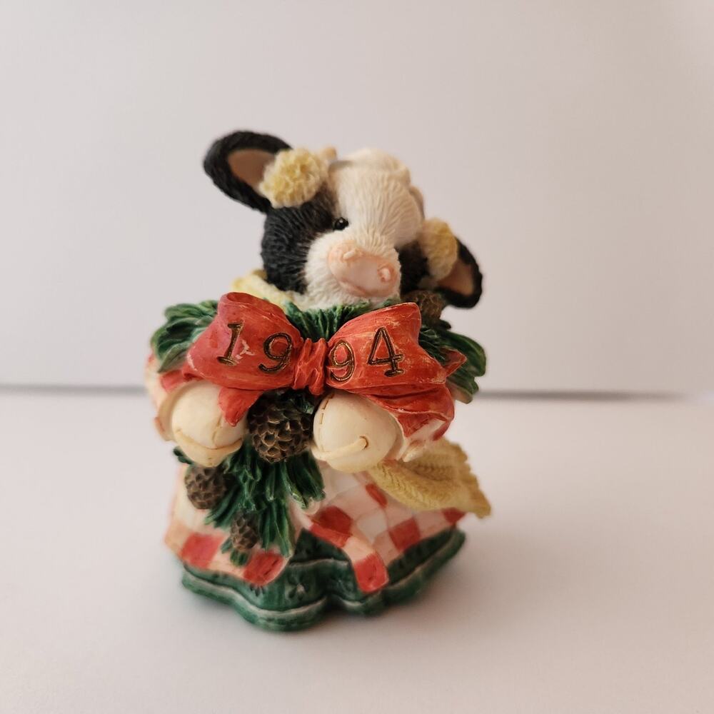 Mary's Moo Moos "Heffergreen" 1994 Enesco Figurine